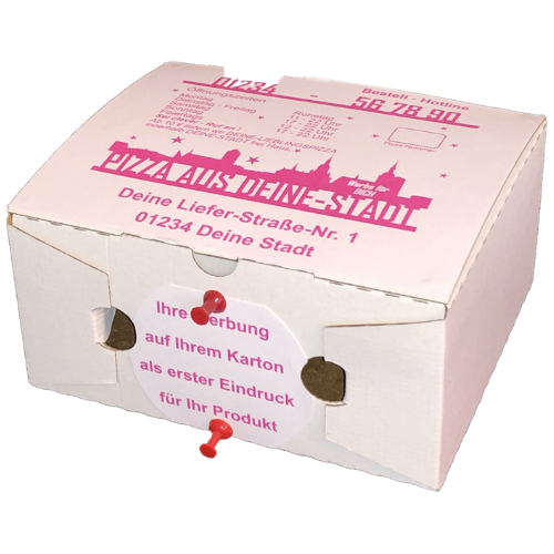 100 uni weiß Pizza Boxen 10" Zoll Pizzakarton mitnehmen Verpackung Post Box 